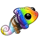 Peluche Doudou Caméléon des Fiertés
